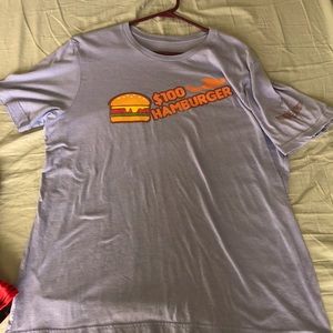 Baby blue pilot, swag hundred dollar hamburger flight T-shirt